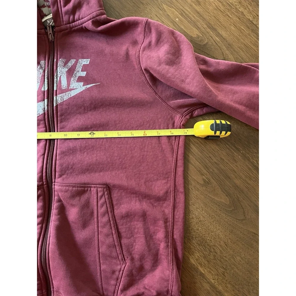 Vintage Y2K Nike Gray Swoosh Just Do‎ It Red Full-Zip Jacket - Women's Large